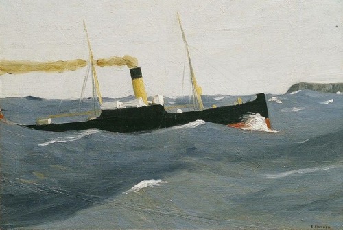 Edward Hopper (US 1882-1962)Tramp Steamer (1908)Oil On Canvas (51 X 74 Cm)