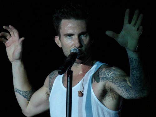 hotpitsandmore: Sweaty Adam Levine 