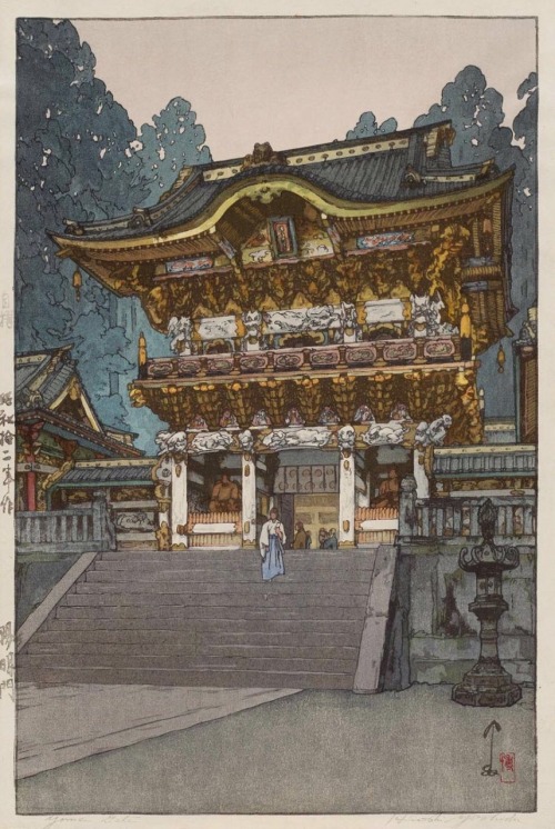 Hiroshi Yoshida, &ldquo;Way to the Kasuga Shrine&rdquo; &amp; &ldquo;Yômei Gate at Nikkô&rdquo;