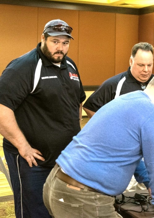 bulkydudes:  Michael Zawilinski, Massachusetts powerlifter. He towers over just about everyone he meets.