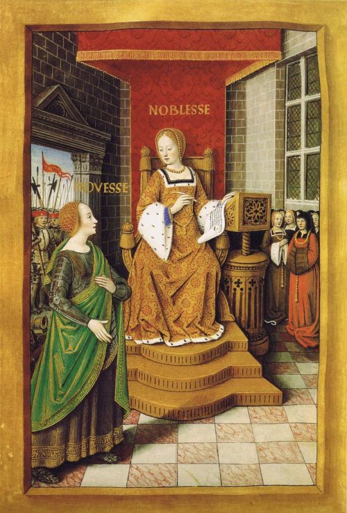 Epistres Envoyées au Roi - Anne de Bretagne fol-20v, Jean Bourdichon.