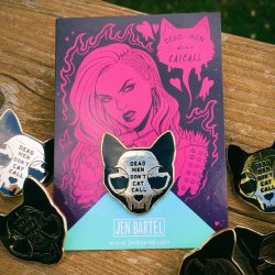 Jenbartel:dead Men Don’t Catcall Gold And Black Hard Enamel Pins Debuting At Nycc