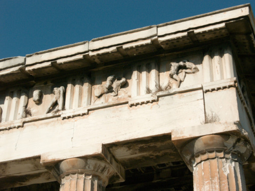 classicalmonuments: Hephaisteion (Temple of Hephaestus)Athens 449 BCEHephaestus was the patron god o