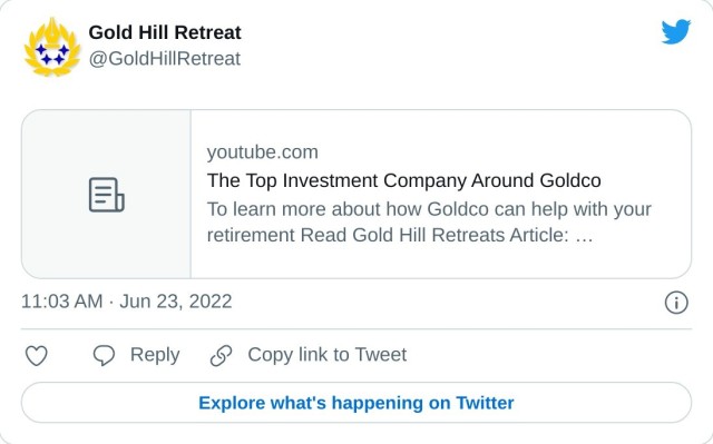 https://t.co/iEmaSwCREy — Gold Hill Retreat (@GoldHillRetreat) June 23, 2022