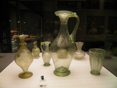 Roman Glassware, Römerhalle, Bad Kreuznach, Germany by carolemadge1 on Flickr. Another photo by