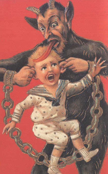 odditiesoflife:  Meet Krampus the Devil of Christmas  Half-goat, half-demon, all