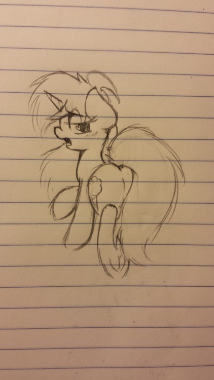 theonlycottoncandy:  Cotton Candy at the bottom is wondering why Mod draws so many suggestive sketches during class.  Probably cause I didn’t jerk off this morning.  x3