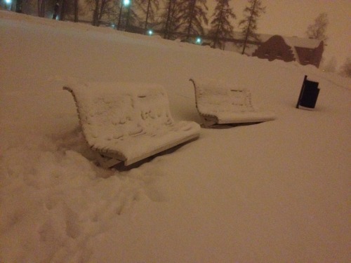 A park at 2am in Finland, February 2013