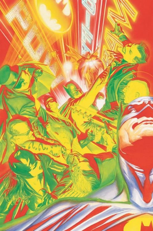 schemingminor: The neon eclectic Alex Ross cover of Batman #682The colors make it hard to tell with 