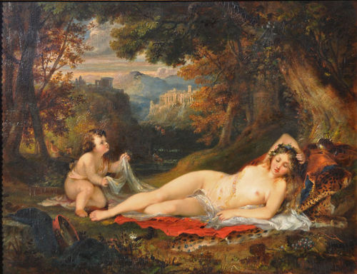 hildegardavon:George Arnald, 1763-1841Venus and Cupid, n/d, oil on panel, 35x45,50 cmPri