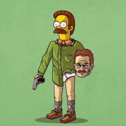 naughtynedflanders:  I’m the did-do-Didley Danger #breakingbad #thesimpsons #nedflanders #heisenberg #walterwhite by zombietullos https://www.instagram.com/p/_-ReWamcGy/ If you love Naughty Ned as much as I do, you’ll have to get some Ned toys and