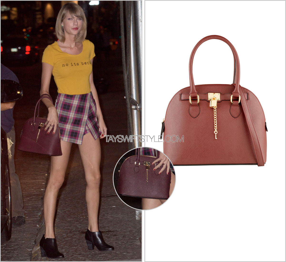 Sarah Chapelle on X: Taylor Swift carries a @HenriBendel backpack +  @dolcegabbana bag — December 26/31, NYC.    / X