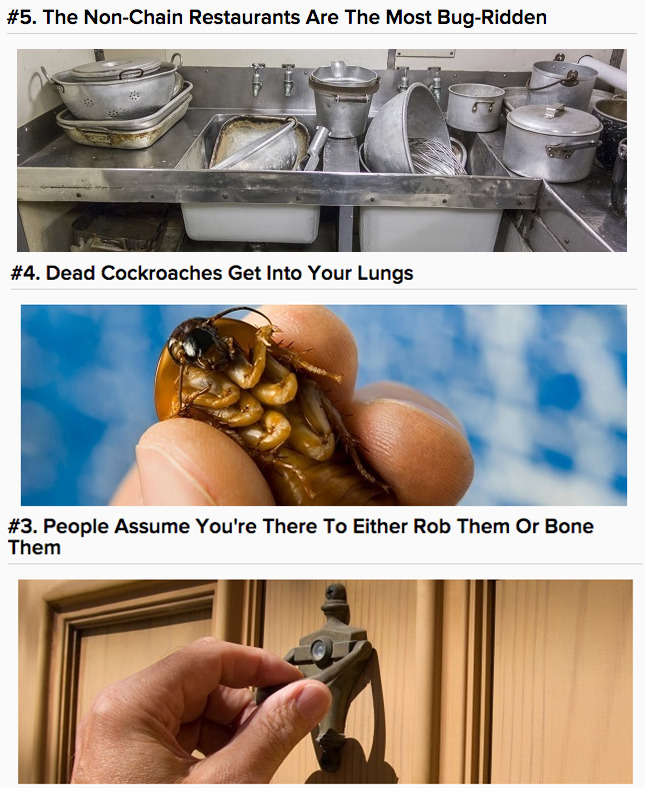 cracked:  Anyone can deal with one or two spiders or a handful of ants, but when