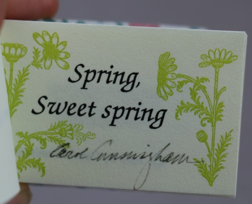 uispeccoll: #MiniatureMondaySpring, Sweet SpringPunxsutawney Phil predicted an early Spring yesterda