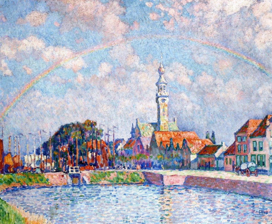 lonequixote:
“ Theo van Rysselberghe
Rainbow over Veere
”