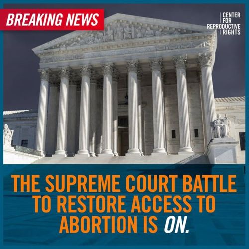 profeminist: “BREAKING: The Supreme Court will review our case against a Texas law that would 