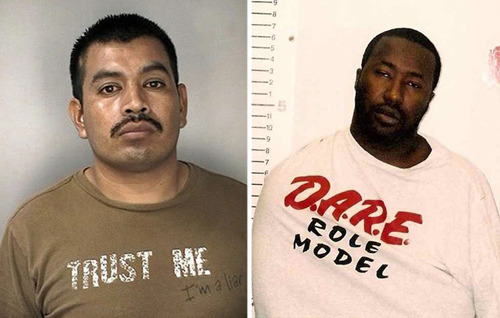 XXX  Ironic and Unfortunate Shirts Worn in Mugshots photo