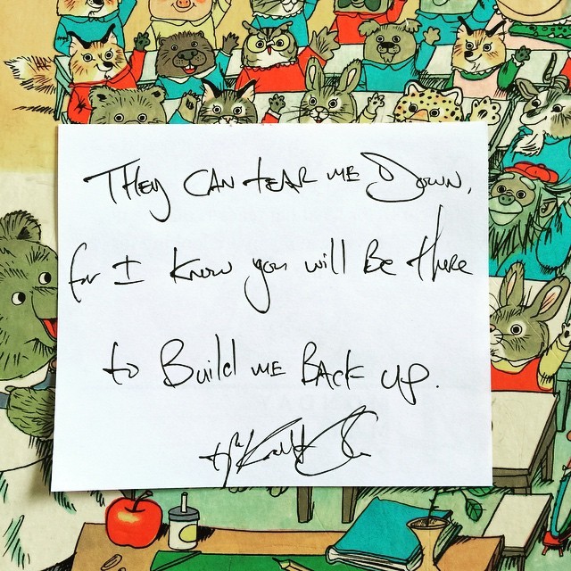 tylerknott:  “They can tear me down, for I know you will be there to build me back