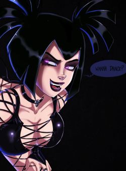 grimphantom:  shadbase:  Adult Sam Manson is up on Shadbase.  Dat Goth booty :P