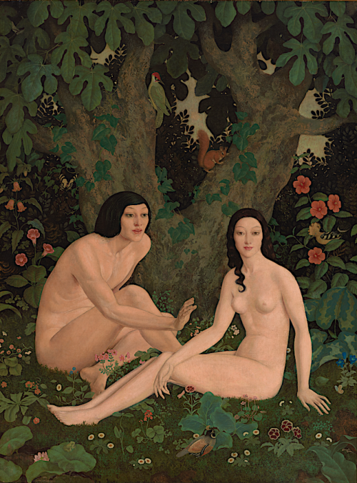 pinkstarlightcomputer: Edmund Dulac, The Birth of Eve, 1925 Oil on canvas mounted on panel 