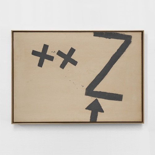 Painting by Greek artist Jannis Kounellis