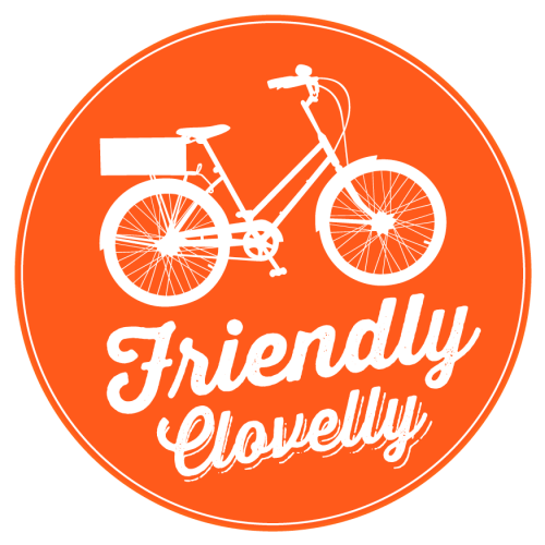 Bike friendly Clovelly. A sticker I made for the Better Block project in Clovelly, Sydney area.