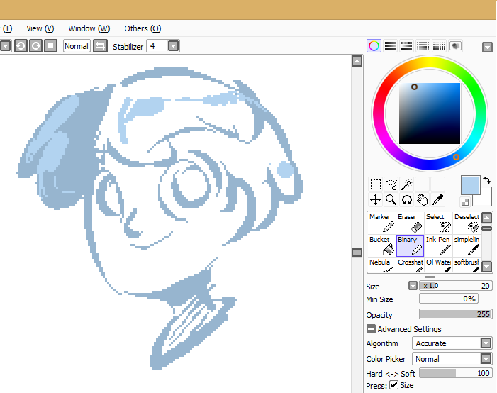 how to make pixel art in paint tool sai