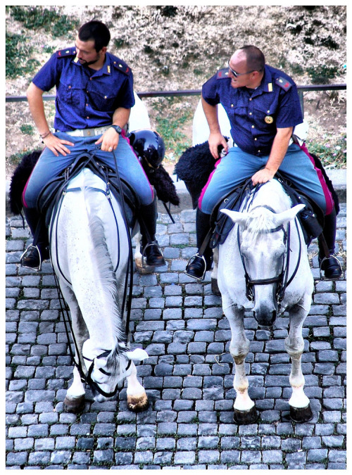 Italian mounted cops