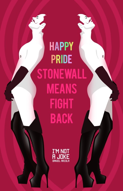 nosoytuchiste:    What on June 28, 1969 started as a protest for the dignity of a people under the slogan: “Stonewall means fight back” on June 27, 2015, 46 years later, turned into a victory. ‪#‎HappyPride‬!  
