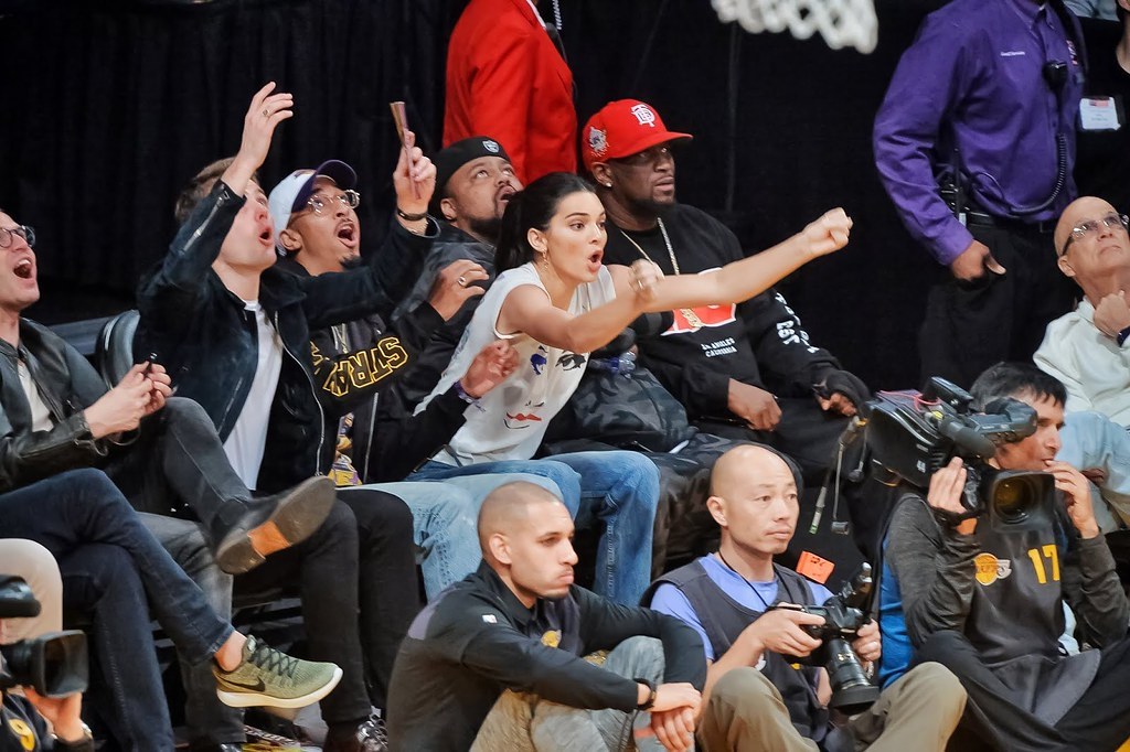 Kendall Jenner Los Angeles Lakers Vs Houston Rockets Game October