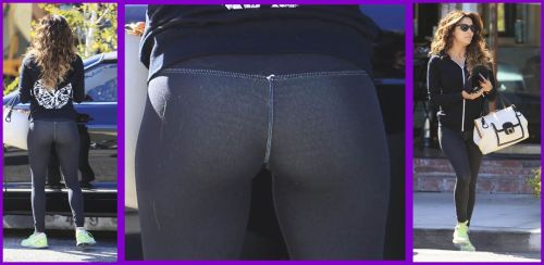 nude-celebz:  Eva Longoria see through pants to thong ;> 