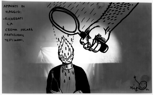 olaf-project:  Olaf Camera incontra le illustrazioni di Alessandro Ripane.  Dalle fotografie sc