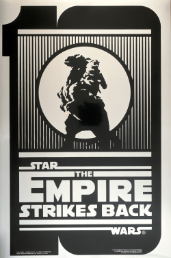 starwars:  Commemorative The Empire Strikes Back 10th anniversary poster from 1990.