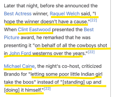 theiconicmeghanmarkle:John Wayne tried to assault Sacheen Littlefeather at the 1973