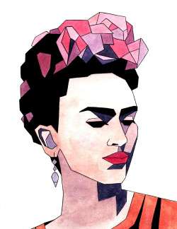 surrealtoons:  Frida • Ink, Watercolors Lydia Clites • tumblr | deviantart | etsy