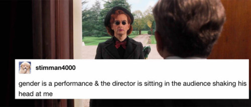 aziraphalesbian: good omens + text posts/tweets