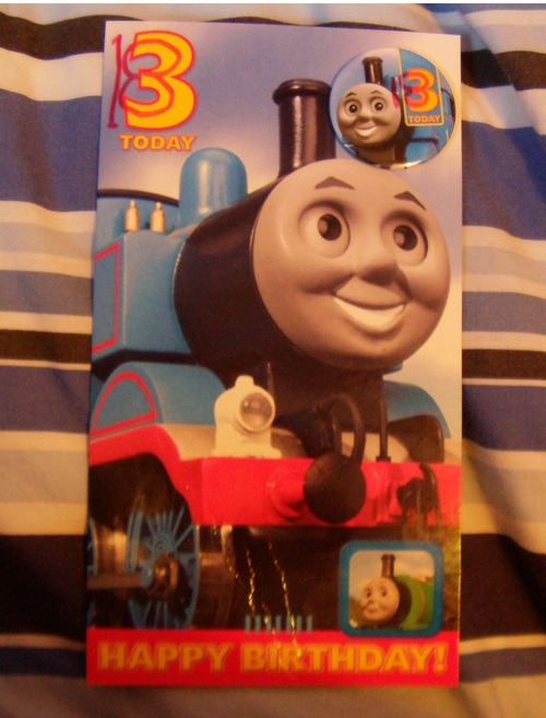 spoken-not-written:  allygiveshope:  spoken-not-written:  spoken-not-written:  spoken-not-written:  spoken-not-written:  when i was 5 i said to my mum ‘can i hav thomas the tank engine birthday party when i’m 18’ and she agreed. i’m 18 in 3 days.