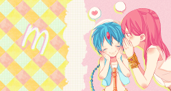 pinkustar:  ❤ telephone game ●○ magi