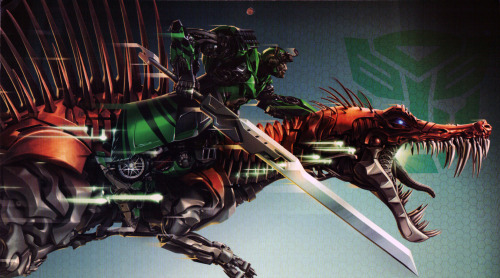 Since it seems that this image used in the TF4 calendar isn’t a typical stock illustration, I’ve scanned the image in and putting it on tumblr too! Primus, this Crosshairs is hot…