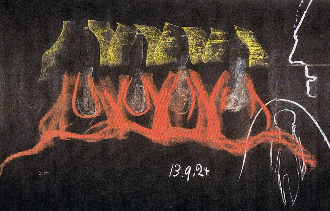 magictransistor:  Rudolph Steiner. Blackboard Drawings. 1920s.