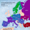 English language proficiency in Europe, 2016.