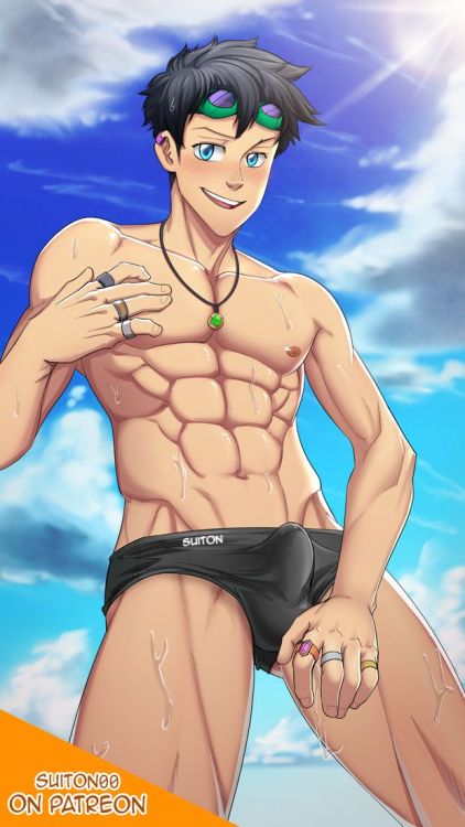 suiton00nsfwdrawings:    Philip Di Strago - Beach Fun  Now officially it’s been two years since I opened my patron (and 4 since i opened my tumblr), it’s been a great time, and as most of you know, my life has improved a lot thanks to it. I just hope