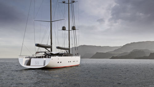 Iddes Yachts ‘ Sail 55,Penned by Iván Salas Jefferson,Sail 55 is a fully electric sailing superyacht