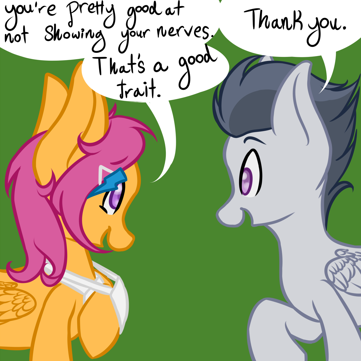 motherlyscootaloo:  Guest Art by Emilie Arts  Eee~! x3 D'aww~ &lt;3