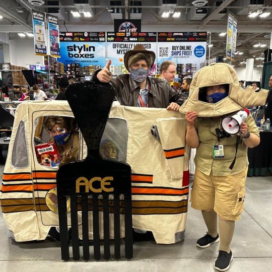 Spaceballs // Cosplayer: OYIMI Cosplay  e, Ben (Lone Starr), Victoria (Barf), and Karen (Dark Helmet), start tossing out 