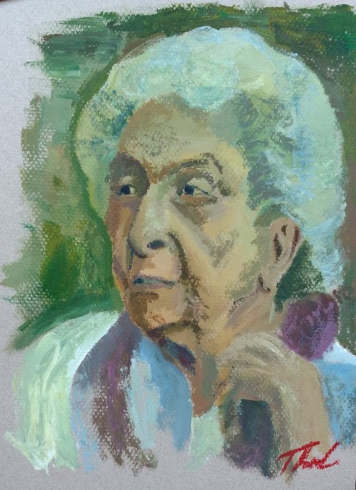 Lola, Acrylic On Paper