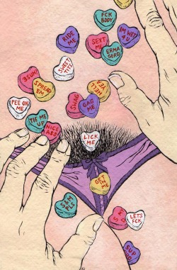 Mer-Ow:it’s Almost Valentine’s Day! Here’s An Early Something: A Sexy Illustration