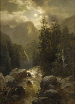 laclefdescoeurs:  Alpine Landscape with Torrent,