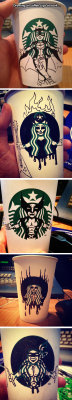 Daily-Meme:  Starbucks Should Pay Him For These Awesome Designs.