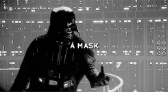 skywlkrr:    You wear a mask for so long, you forget who you were beneath it.   